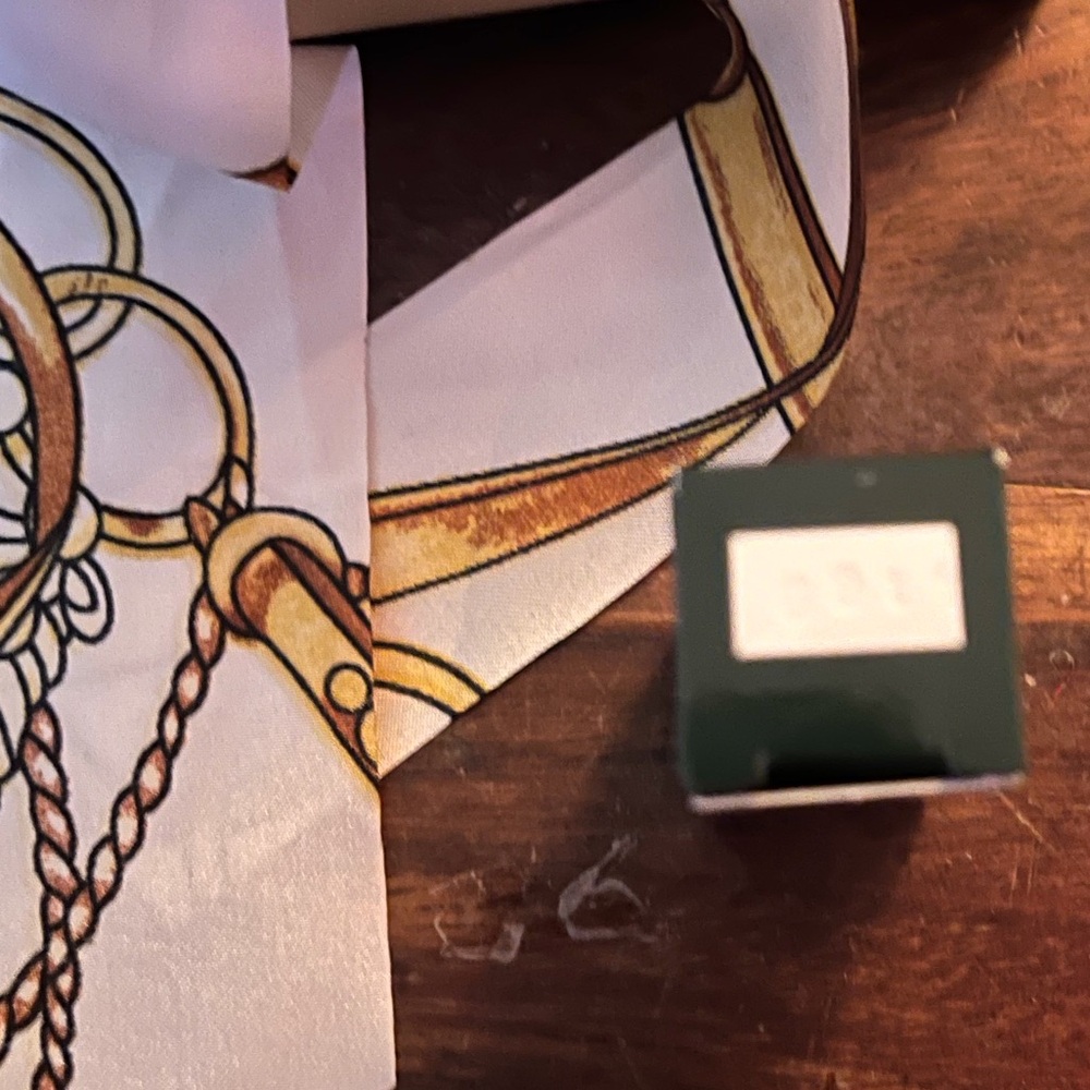 Authentic Christian Dior Mini Tote Bag with Printed Silk Twilly - Picture 14 of 16